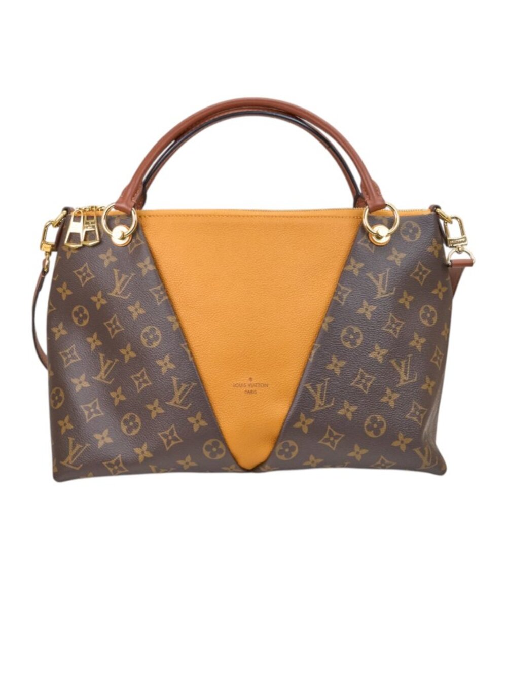 Louis Vuitton V Tote Monogram Safran